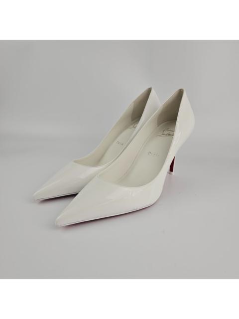 Christian Louboutin CHRISTIAN LOUBOUTIN Miss Z White 80mm Patent Leather Pumps N
