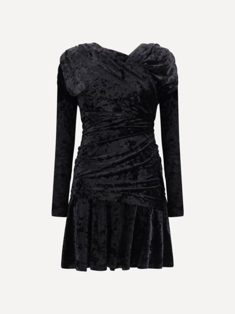 GANNI Ruched Mini Dress