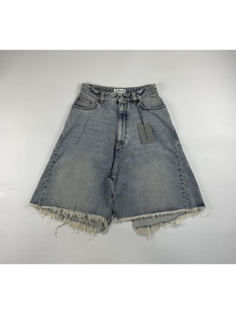 Balenciaga Pull-Up Denim Skirt