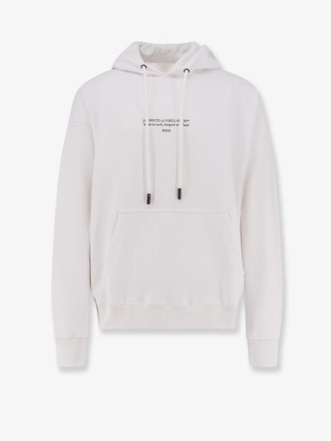 Off-White Off White Men Cotton Sweatshirt With Frontal Logo Print