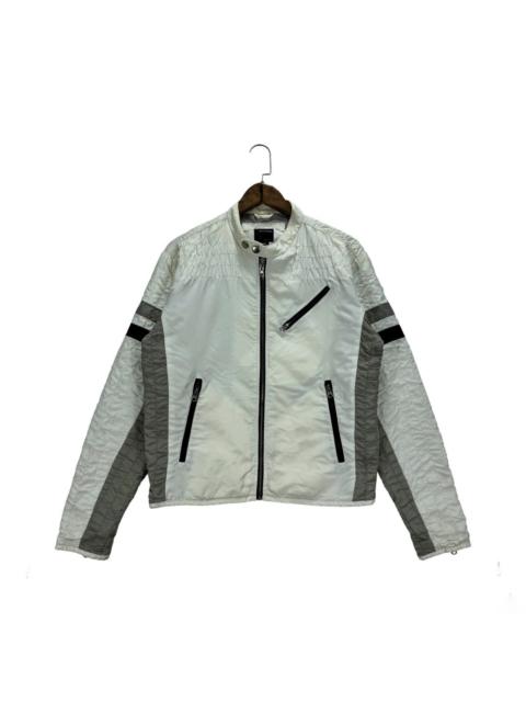 Other Designers Archival Clothing - Vintage 90s Energie Bikers Jacket Quilted Lined Jacket