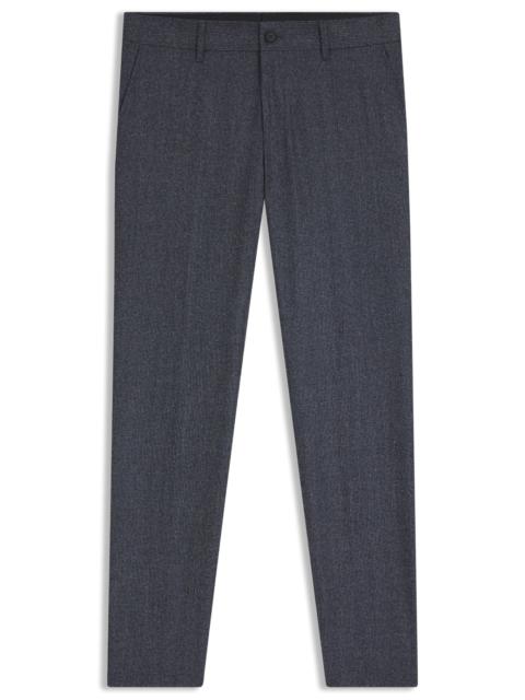 BOSS SLIM-FIT PANTS IN MICRO-PATTERNED VIRGIN WOOL