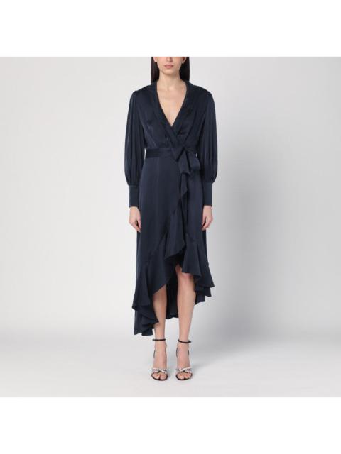 Zimmermann ZIMMERMANN Navy blue wrap midi dress