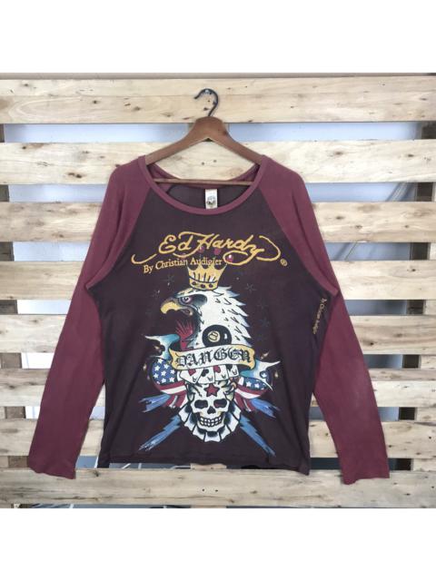 Other Designers Vintage - Vintage Ed Hardy Long Sleeve T-Shirt Big Logo