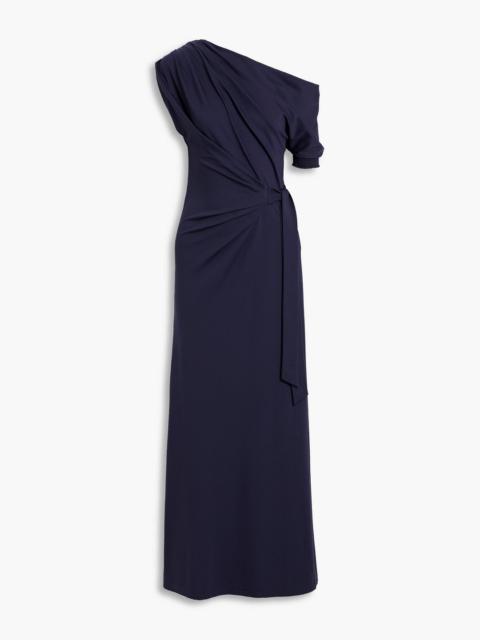 DIANE VON FURSTENBERG Avi one-shoulder stretch-jersey maxi dress