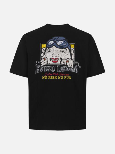 EVISU Adventure Godhead Print Relax Fit T-shirt