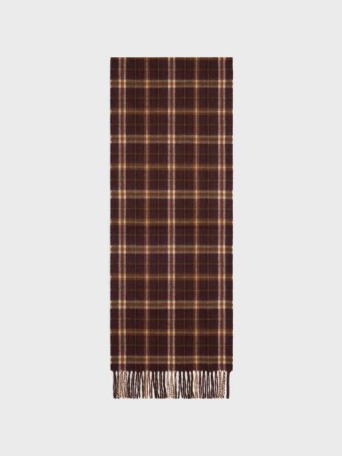 CELINE scarf IN TARTAN CASHMERE