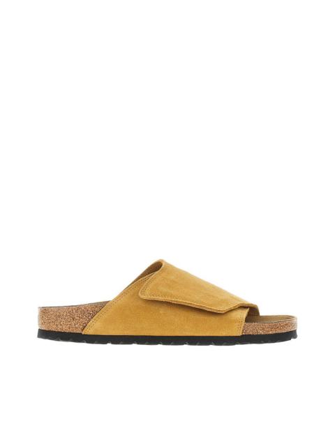 BIRKENSTOCK Birkenstock Solana Suede Leather Slides Yellow