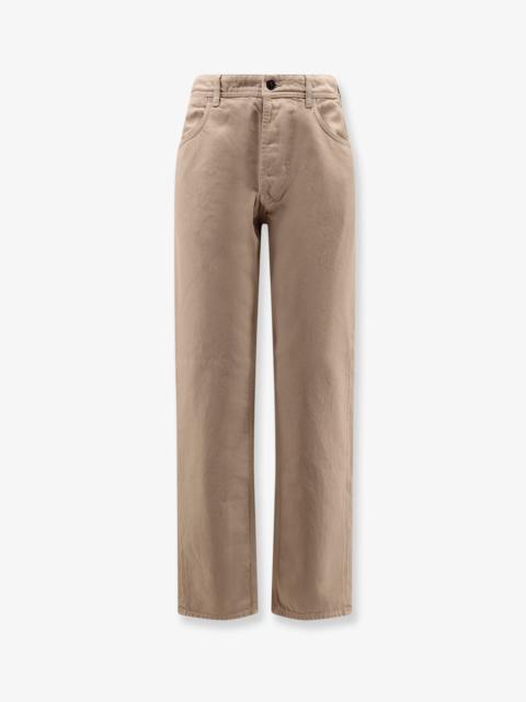 Stone Island Stone Island Denim Research Denim Trousers With Logo Patch On The Back