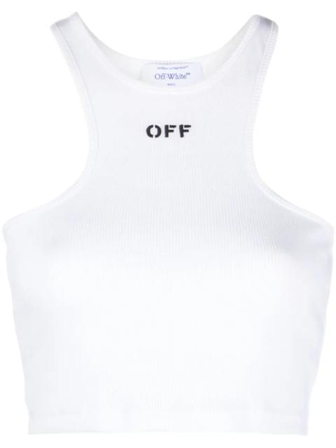 Off-White Off White Women Off-Stamp Crop Top