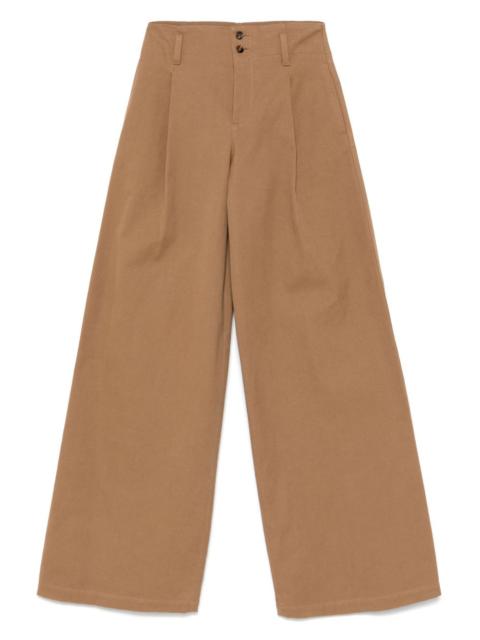 Chloé Chloé Women Cotton Wide-Leg Trousers