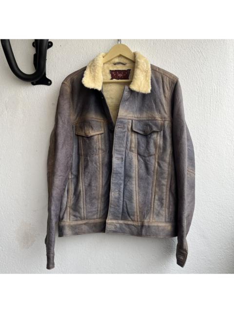 SHEARLING JACKET OLLY AND CO FORMALS GENUINE LEATHER URUGUAY