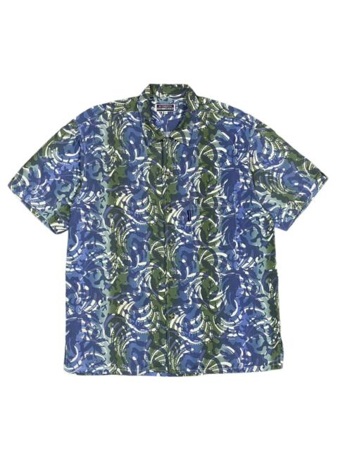 Vtg🔥Authentic Nigel Carbourn Paterned Flower Hawaii Shirt