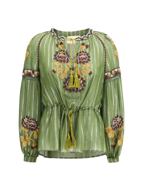 Valentino Valentino Lurex Silk Shirt