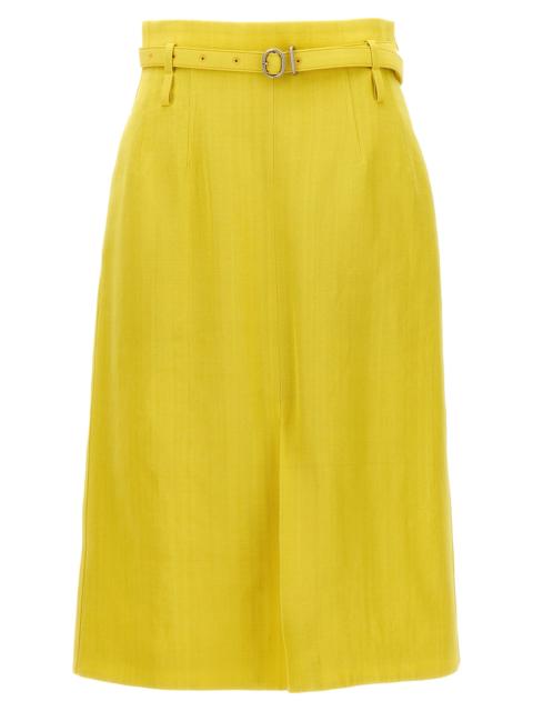 Jil Sander 66 Skirts Yellow