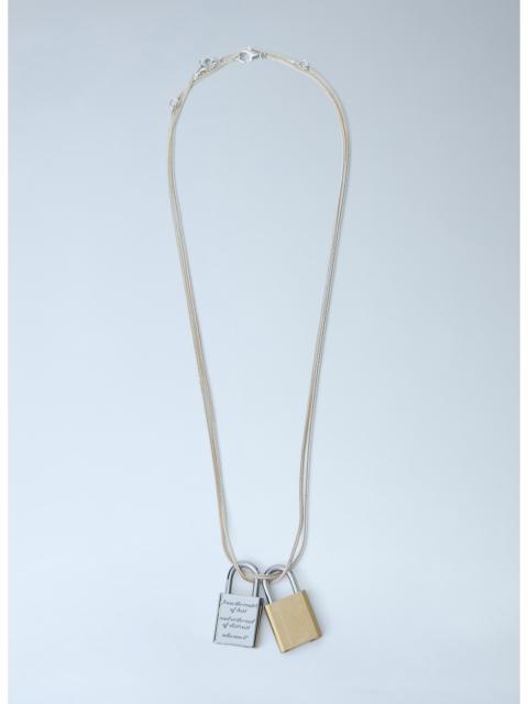Our Legacy Our Legacy Men Riddle Padlock-Detail Necklace