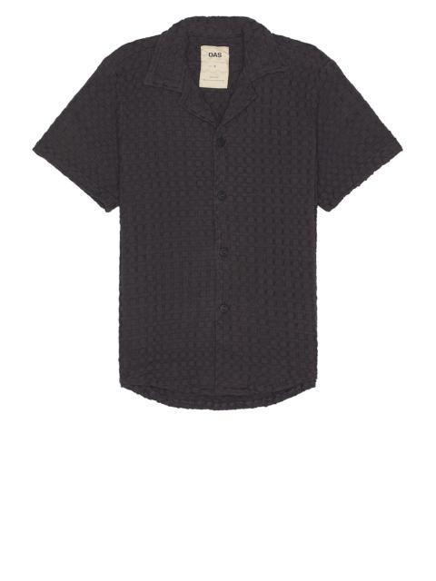 OAS Nearly Black Cuba Waffle Shirt
