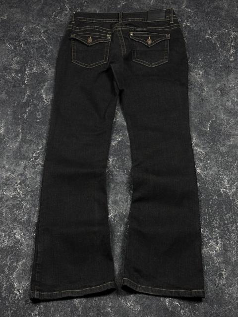 Other Designers Le Grande Bleu (L.G.B.) - Vintage Y2K LGB IfSixWasNine Style Black Flared Denim Jeans