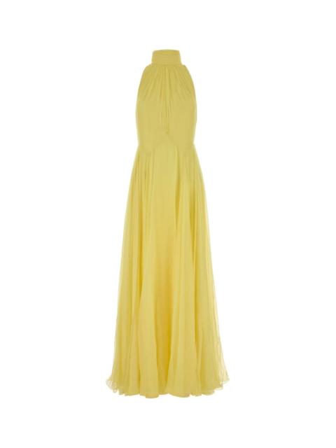 Givenchy Givenchy Women Yellow Chiffon Long Dress