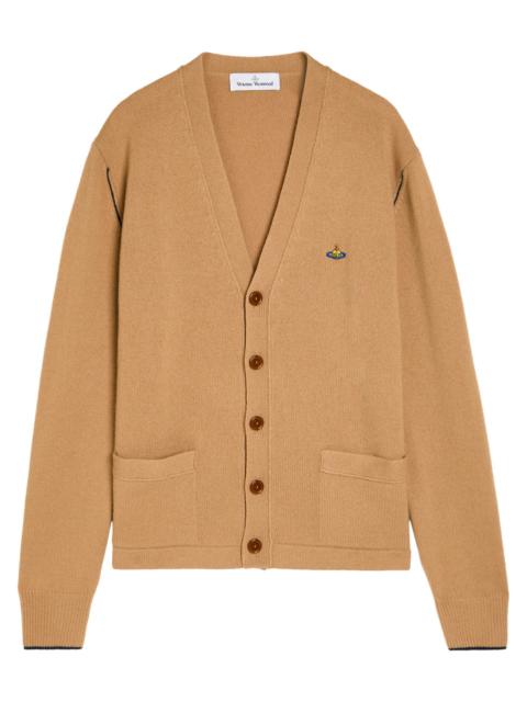 Vivienne Westwood Vivienne Westwood Alex Logo Wool and Cashmere-blend Cardigan