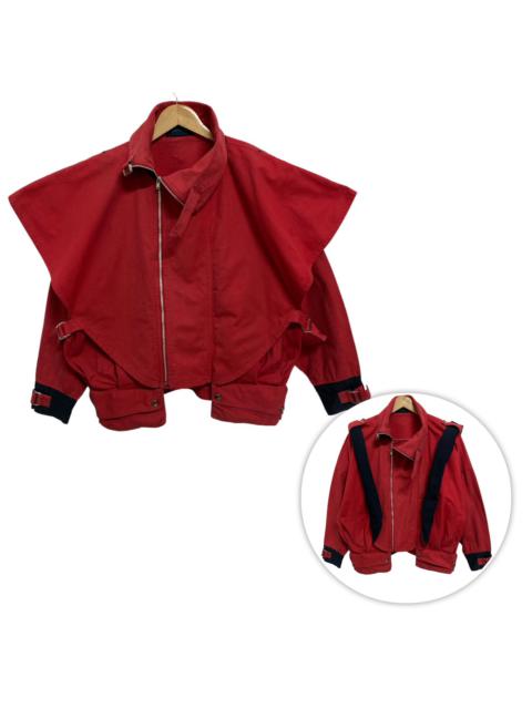 Other Designers Archival Clothing - Rare🔥Salavinia Designer Japanese Brand Red Cape Wing Jacket