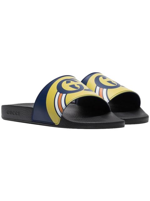 GUCCI Gucci Persuit Slides Navy Black