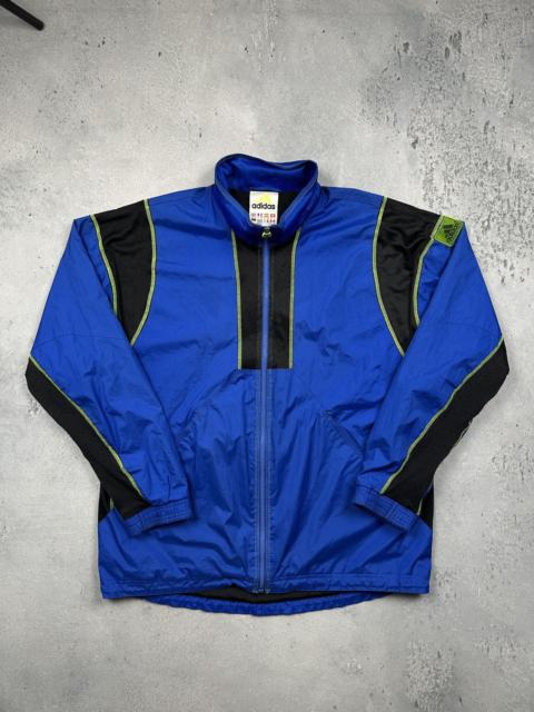 adidas Vintage Adidas Equipment Blue Black Neon Trim Jacket 90s 80s