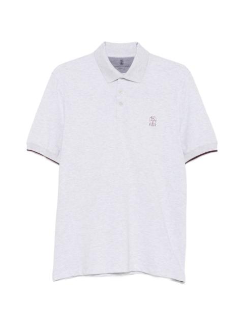 Brunello Cucinelli Brunello Cucinelli Men Logo Cotton Polo Shirt