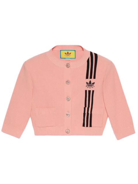 GUCCI Gucci x adidas Cropped Cardigan Pink