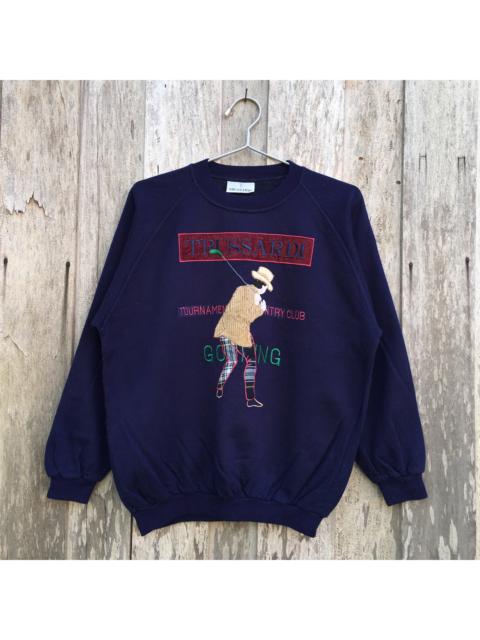 Other Designers Vintage - Vintage Trussardi Country Club Crewneck Sweatshirt Big Logo