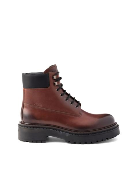 Prada leather boots
