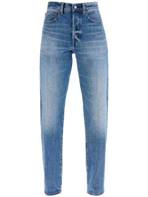 Polo Ralph Lauren - Polo Ralph Lauren light blue high-waisted straight women's jeans