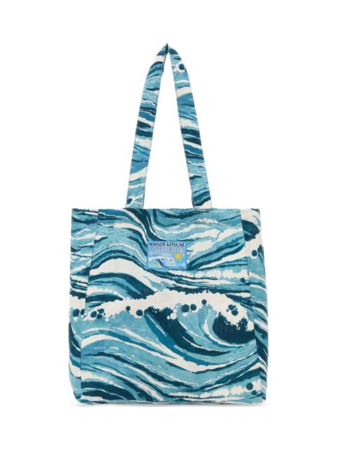 Printed Fabric Villebrequin X Maison Kitsune Shopping Bag