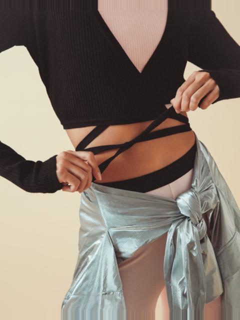 Repetto RIB-KNIT WRAP-OVER