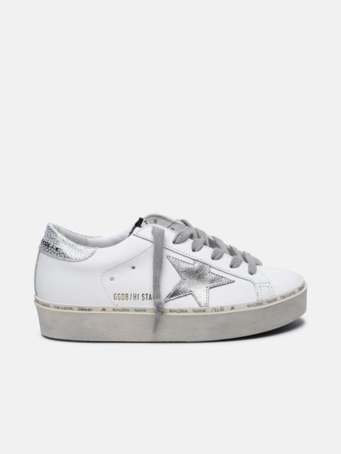 Golden Goose HI STAR SNEAKERS IN WHITE LEATHER