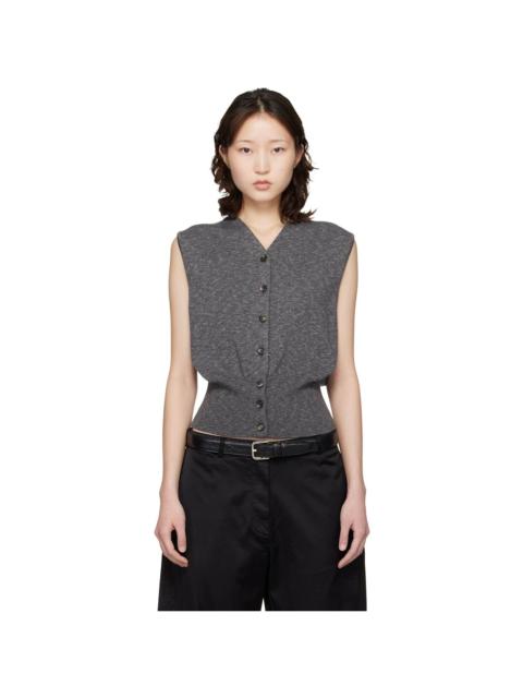 CORDERA Gray Flecked Cotton Waistcoat