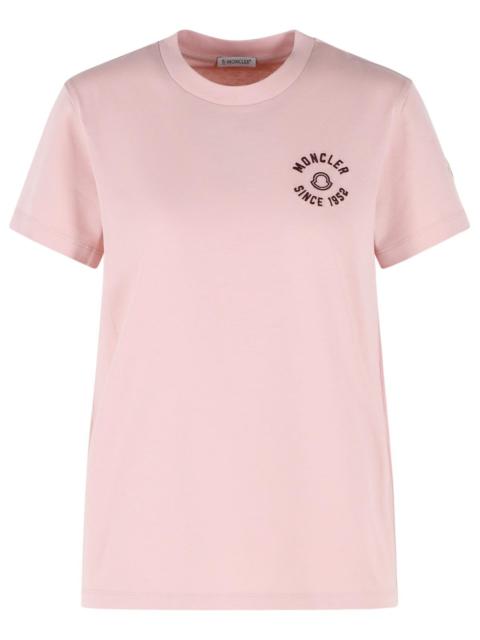Moncler Moncler Pink Cotton T-shirt