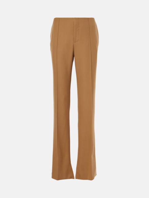 Chloé Mid-rise wool straight pants