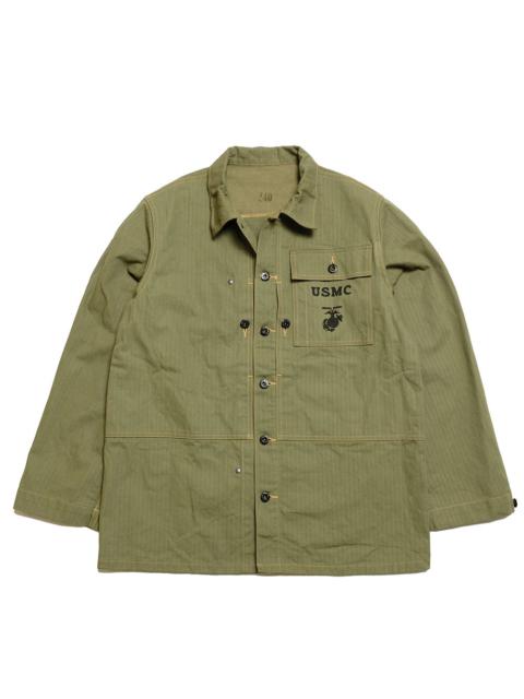 Buzz Rickson's U.S. MARINE CORPS M-1944 HERRINGBONE UTILITY JACKET - BR15123