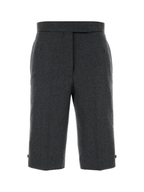 Thom Browne Graphite wool bermuda shorts