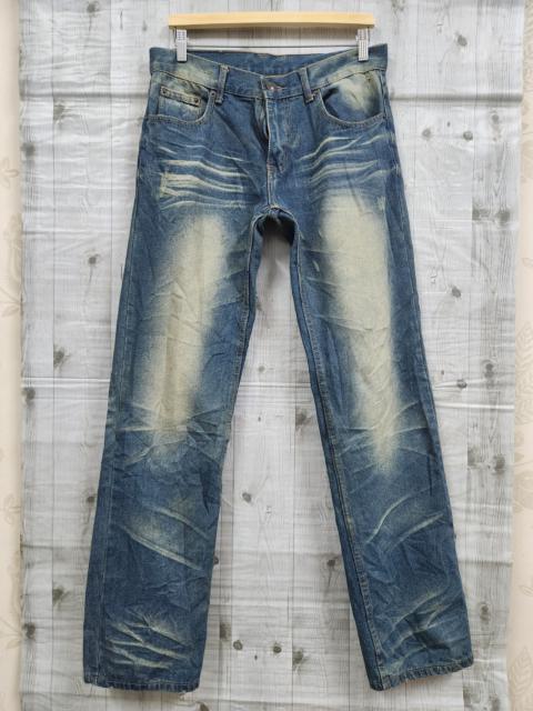 Other Designers Japan Blue - Acid Wash Blue Japan Denim Straight Cut Jeans