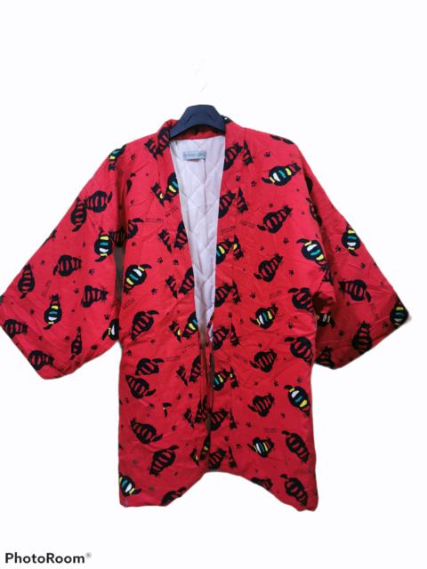 Other Designers Japanese Brand - Missy Gray Cat Fullprint Kimono