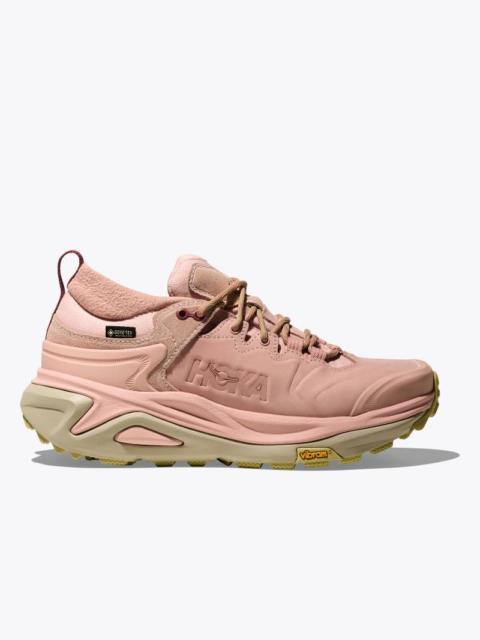 HOKA Women's Kaha 3 Low GTX Shoes in Rose Latte/Cardamom