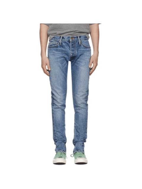 Fear of God $895 FEAR OF GOD INDIGO VINTAGE WASH SELVEDGE DENIM JEANS