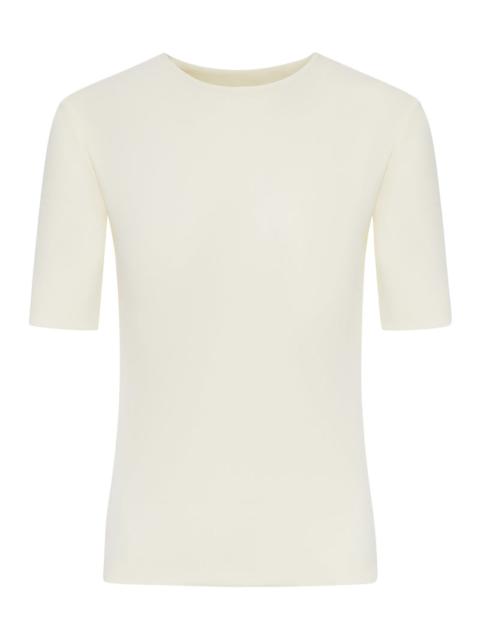 Jil Sander Jil Sander Women Short-Sleeved Crepe T-Shirt
