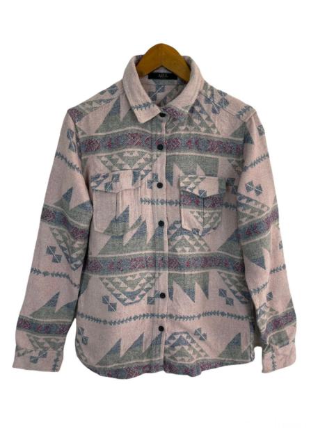 Other Designers Japanese Brand - Nice Aztec Design Flannel Shirt Japan