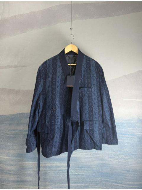 Louis Vuitton Louis Vuitton x Nigo Blue Striped Allover-Print Suit Jacket