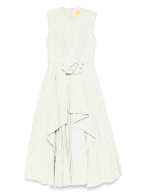 MARQUES’ALMEIDA wrinkled cotton midi dress