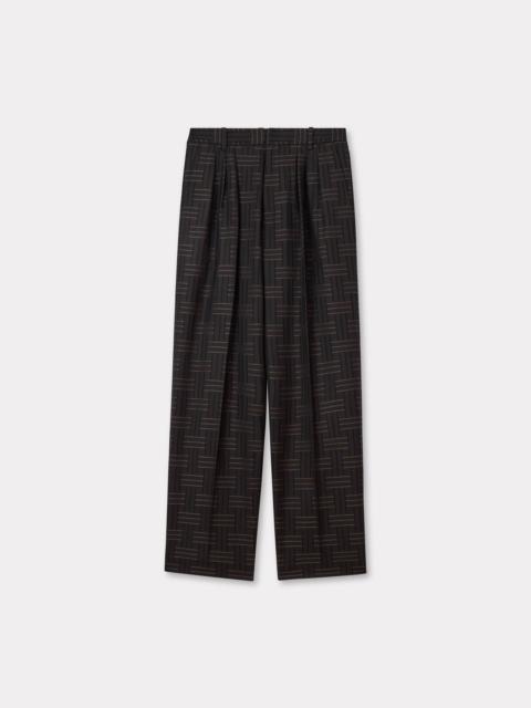 KENZO 'KENZO Weave' pleated tailored pant