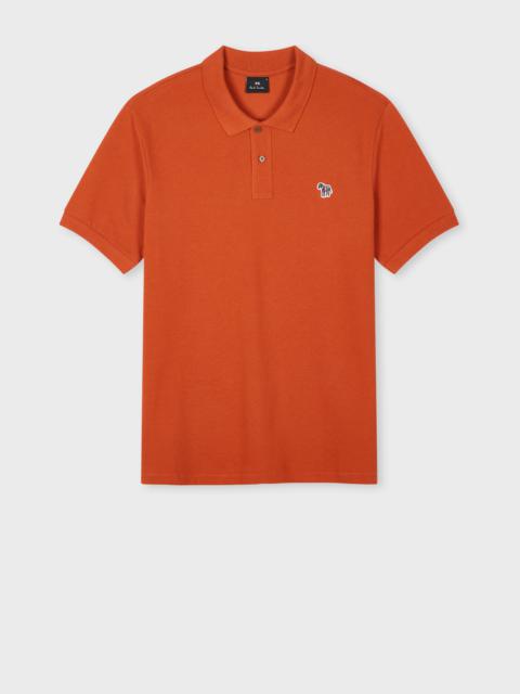 Paul Smith Rust Organic Cotton Zebra Polo Shirt